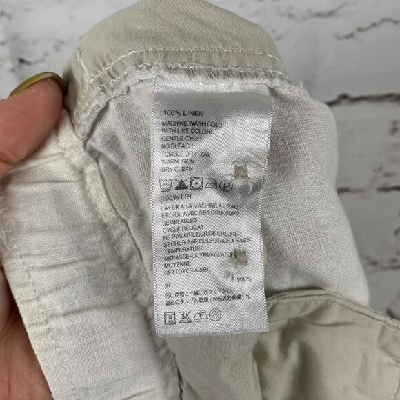 Tommy Bahama Relax Men's 2XB 100% Linen Cargo Pants Cream Beige Beach Vacation - Picture 6 of 7